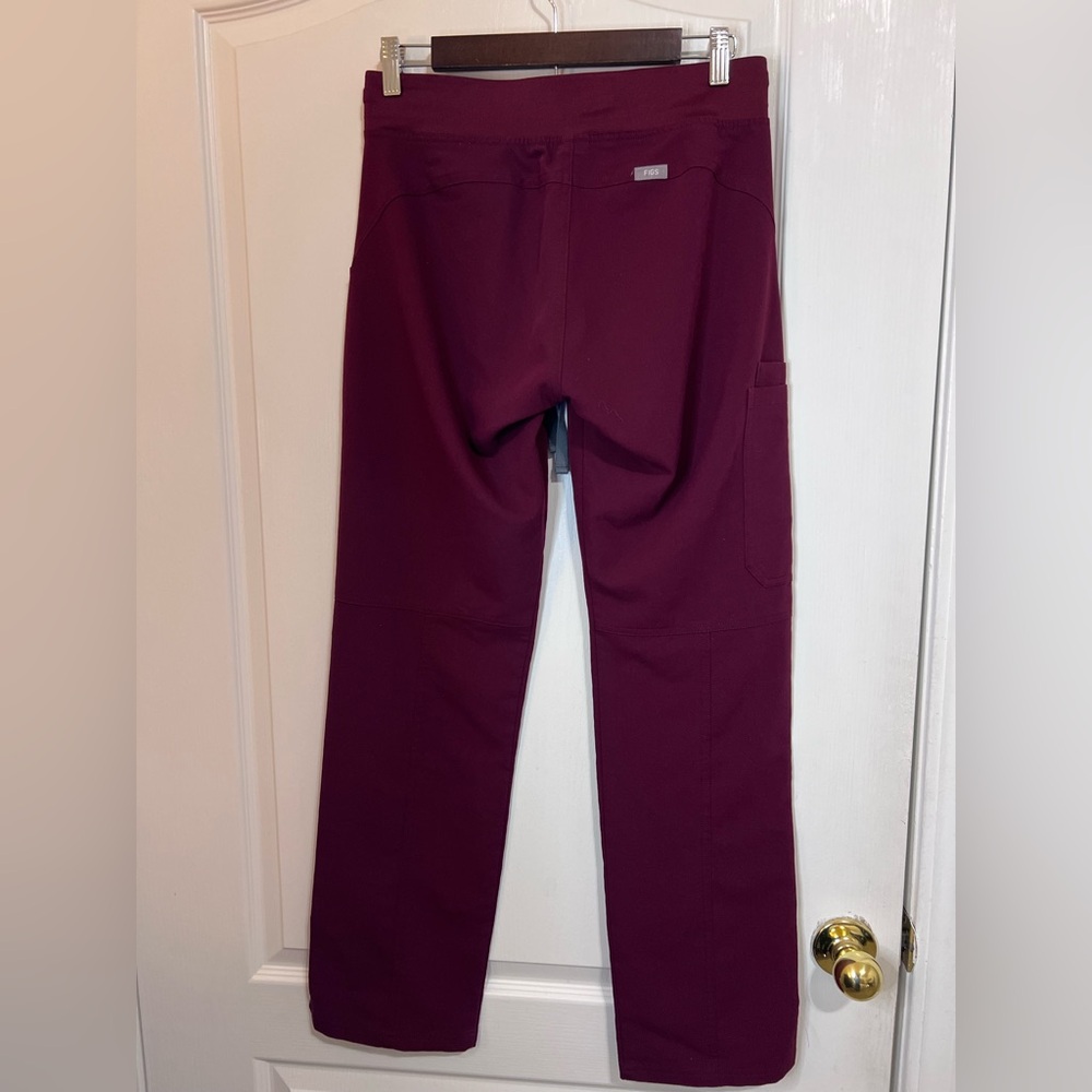 Figs Maroon Technical Collection Straight Pants S… - image 2